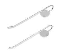 2pcs Silver Swan Neck Metal Bookmark Clip for Books and Journals | Alloy Build, Thin and Light Profile, Decorative Look, Office Reading Use, Gift Choice