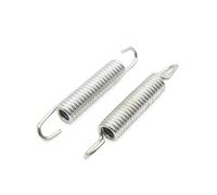 2pcs Silver Tone Metal Motorcycle Foot Kickstand Side Stand Spring Compatible With CG125(Army green)