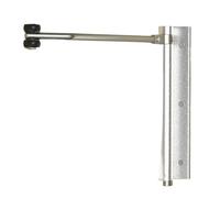 2pcs Silvery Aluminum Alloy Automatic Door Closer - Invisible Spring Hinge Return Buffer for Home Self-Closing Doors Durable & Easy to Install