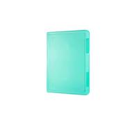 2pcs Simplicity Paper Storage Box Document Organizer Transparent Dust Proof Clear Information File Office Supply(Green)