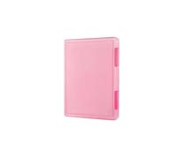 2pcs Simplicity Paper Storage Box Document Organizer Transparent Dust Proof Clear Information File Office Supply(Pink)