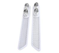 2pcs Simulated Air Outlet Decorative Stickers White Car Air Outlet Decoration for Rear Bumper Styling Universal Fit