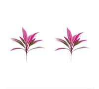 2pcs Simulated Plants Dragon Tree Simulation UV Protected Plant Simulated Garden Decor 53cm Height Specification For Direct Sunlight Exposure (15 leaves)