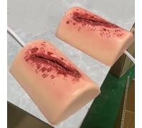 2Pcs Simulated Trauma Model,Wound Packing Task Trainer,Stop The Bleed Practice Kit for Medical Education,Bleeding Simulation Wound Model,First Aid Eme