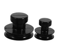 2pcs Singing Bowl Suction Tools Rubber Lifter Set 40mm 60mm | Black Pads, Dual-side Mounting, Secure Handling, Crystal and Mountain Bowls, Studio Practice