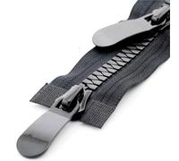 2pcs Single and Double Open Resin Zipper for Clothes Jacket Coat Long Zip DIY Sewing Crafts 8#15# 70 80 90 100cm for Sewing Coat(Black Double Zipper,70CM_NO.8)