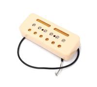 2Pcs Single Coil Soap Bar Pickups For LP Gb Electric Guitar Parts 50mm / 52mm Hole(Yellow)