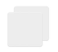 2pcs Single Socket Blanking Plate, 1-Gang UK Wall Plug Socket Cover Plate, 86x86mm Screwless Blank Faceplate Cover, Blank Plate for Wall Socket, for Standard UK Pattress Boxes White