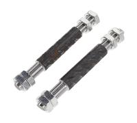 2pcs Single Wheel Axle Shaft for Garden Cart Replacement Steel Silver