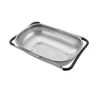 2pcs Sink Draining Basket Over The Strainer Fine Mesh Extendable Rectangle Handy Tool Drain for Hotel for Fruits Vegetables