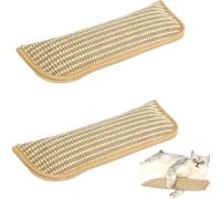 2pcs Sisal Catnip Pillow Toy Kicker for Indoor Cats, Natural Sisal Catnip Kicker Pillow for Scratching & Teeth Cleaning, Interactive Catnip Kicker Toy for Play, Chewing & Anxiety Relief