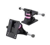 2pcs Skateboard Truck Independent Skateboard Aluminum Alloy Skateboard Trucks 3.25inch Wheels(Black)