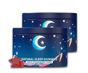 2PCS, sleep aid gummy, easy to fall asleep, natural plant extract, promotes restful night, body balance, non-GMO