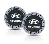2Pcs Slicone Car Cup Holder Coaster, for Hyundai Elantra Sonata Tucson Santa Fe Genesis Equus Azella,Universal Non-Slip Cup Holders,Silicone Anti-Slip Cup Holder Coaster Car Interior Accessories-XD