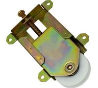 2PCS Slide Door and Window Concave Wheel Pulleys Roller 1-1/2 Inch Sliding Mirror Assembly Steel Housing Ball Bearings