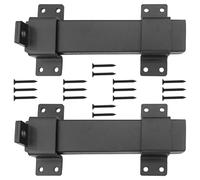 2Pcs Slide Gate Latch, Heavy Duty Latch with Padlock Hole for Wooden Fences, Barn Doors, Fence Gates, Shed Entry, Farmhouse, Outdoor & Interior Doors
