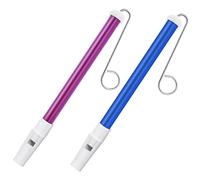 2Pcs Slide Whistle Toy Children Slide Whistle Musical Instrument Toy Educational Kids Muscle Training Toys for Parent- Child Games