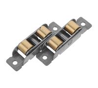 2pcs Sliding Door Roller Assembly 88 Type, Heavy Duty Stainless Steel | Double Wheel Bearing, >=16mm Groove Fit, Silent Wear Resistant Support for Patio Doors and Sliding Glass Doors