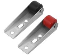 2pcs Sliding Door Roller Guide Wheel for Barn Doors and Gates | Cold Rolled Steel and Nylon Build, Vertical Support Structure, 4 Screws Included for Outdoor Repair
