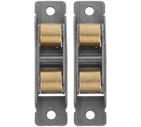2pcs Sliding Door Rollers Replacement 88 Type Heavy Duty | Stainless Steel, Double Wheel Bearing, >=16mm Groove Fit, Noise Reduction for Bedrooms and Office Areas