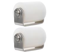 2pcs Sliding Gate Guide Roller with Nylon Wheel and Stainless Steel | Welded Bracket and Fixed Rings, Sealed Ball Bearings, Easy Replacement for Iron Gates and Track Use