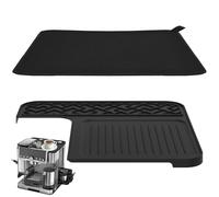 2Pcs Sliding Mat and Top Mat Combo Set Compatible with Luxe Café ES601ES701 Espresso Machine NO Slip Rubber Base and Silicone Cover Full Machine Protection from Scratch Heat Spill