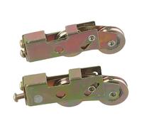2Pcs Sliding Patio Door Rollers - 1-1/4 Inch Diameter Galvanized Iron Bearing Wheels - 330Lbs Capacity Heavy Duty Replacement - for Glass Screen Wardrobes