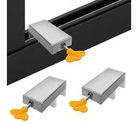 2PCS Sliding Window Door Locks Sash Stopper,Aluminum Alloy Plastic Steel Window Limit Stopper,Child Safety Anti Theft Protection Door Window Lock Stopper
