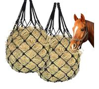 2PCS Slow Feed Hay Net for Horses Goat Sheep,Hanging Hay Bag Feeder, Large Mesh Design for Stall and Paddock Trailer Pasture,2.36"x2.36" Holes 40” Length