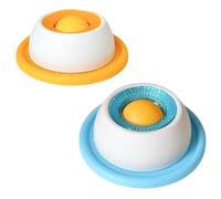 2PCS Slow Feeder Bowl | Anti-Spill Dog & Cat Lick Bowl Set | Pet Slow Feed Toy for Dogs Cats, Calming Anxiety Relief, Suitable for Dry/Wet Food & Yogurt