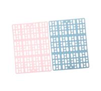 2pcs Small Animal Foot Pads Dog Bunny Stuffed Seagrass Mat Feeder Guinea Litter Locker Plush Cage Kangaroo Hammock Hamster Chicken Coop Hay Rat Pet Bed Pig Plastic