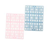 2pcs Small Animal Foot Pads Guinea Pig Plush Stuffed Litter Locker Chicken Coop Cage Bunny Dog Hammock Pet Bed Kangaroo Seagrass Mat Feeder Hay Rat Plastic