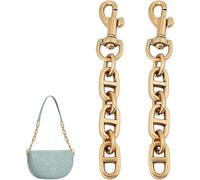 2Pcs Small Bag Extender Chains, Alloy Purse Short Strap Chain Replacement with Swivel Eye Bolt Snap Hook for Women Clutch Handbag Shoulder Bag, 12cm, Antique Gold