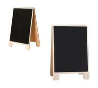 2pcs Small Blackboard with Stand, Cedarwood Double Sided Chalkboard
