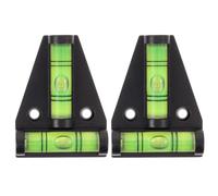 2pcs Small Bubble Level Magnetic T Shape Rv Leveler | Plastic Body, Installation Hole, Easy-to-read Bubble, DIY Use, Trailers and Recreational Vehicles