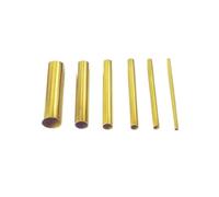 2pcs Small Diameter Brass Tube 0.25mm Wall Thickness 1-12.5mm OD Straight Tubing Thin-Walled Brass Pipe Copper Tube 300mm Length(OD 2 x ID 1.5mm)