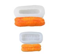 2Pcs Small Fried Food Silicone Mold Fondant Cake Mold Baking Tool for Making Chocolate Candy Jelly Soap Chocolate for Household Cute Soap Molds Baking Tool