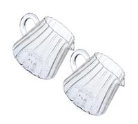 2pcs Small Glass Pitcher 200ml High Borosilicate Precision Pouring