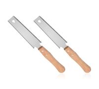 2Pcs Small Japanese Hand Saw, Pull Saw for Fine Wood Cutting, Flexible Flush Cutter, Beech Handle, Trimming & Pruning Tool for Garden & Household