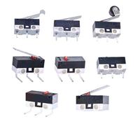 2Pcs Small micro switch handle less three pin 1a125v travel limit switch contact key switch(B)