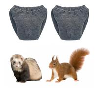 2PCS Small Pet Diapers,Guinea Pig Diapers,Reusable Squirrel Diapers,Washable,Specially Designed for Use on Pet Squirrels Small Medium Guinea Pig. (Grey, M)