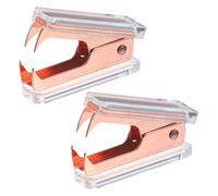 2pcs Small Stapler Remover Abs and Metal Nail Stapler Tool for Office