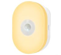 2Pcs Smart Led Night Light for WiFi Tuya, PIR Motion Sensor in Wall Lamp for Hallway, Cabinet, Closet, Stairs, Cupboard -5m Sensing Distance, Warm White (UK)