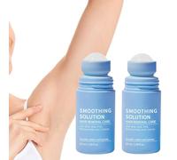 2pcs Smoothing Ingrown Hair Roll-On Serum for ingrown hair treatment Underarms - Post Shave Treatment Prevents Razor Bumps, Moisturises Skin & Soothes Irritation, Ingrown Hair Serum for Men & Women