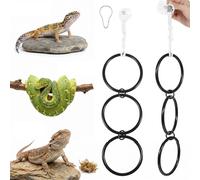2Pcs Snake Enclosure Accessories, Round 3-Rings Reptile Tank Accessories, Ball Python Tank-Accessories for Snake Enrichment Key Features & Benefits