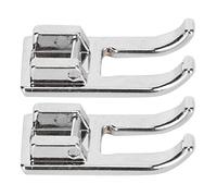 2pcs Snap On 7mm High Hardness Q235 Steel Open Toe Foot Large Opening Presser Foot Sewing Machine Pressing Foot for Applique Embroidery