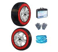 2PCS Snow Chains for Explorer VI (facelift 2024) 2024, Car Wheel Tire Chain Anti-skid Automotive Wheel Snow Socks Ice Traction Cover Improved Surfce Hold,A/6007