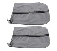 2pcs Snow Covers for Car Rearview Mirrors, Oxford Cloth Weather Protection | Reflective Strips, Drawstring Fastening, Prevents Icy Surfaces during Outdoor or Overnight Parking in Snowy Areas