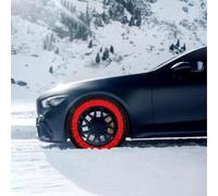 2PCS Snow Socks for Car Tires Designed to Improve Traction on Surfaces Lightweight and Compact Fit for Vehicles with Limited Wheel Well Clearance (6005)