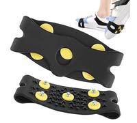 2pcs Snow Spikes For Shoes & Ice, Winter Outdoor Anti-skid Shoe Cleats, 5-Steel Teeth Ice Grippers Crampons For Boots, Shoe Spikes Mountaineering Shoe Covers